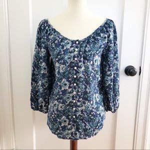 LUCKY BRAND floral print top